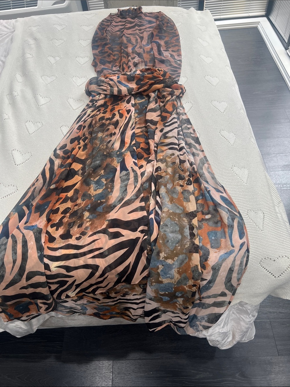 Animal Print black and Brown top and skirt​ - Picture 4 of 4